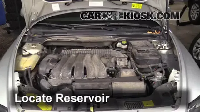 2005 Volvo S40 i 2.4L 5 Cyl. Líquido limpiaparabrisas Agregar líquido